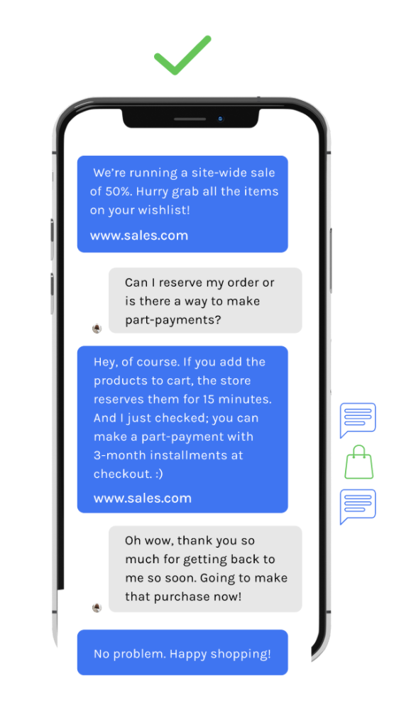 two-way sms marketing shopify