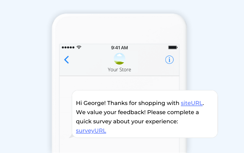 shopify sms marketing feedback campaign