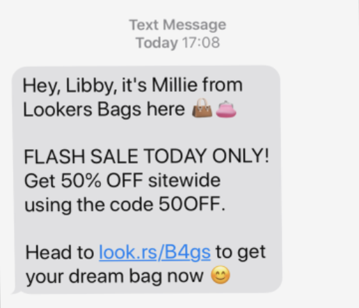 flash sale sms marketing