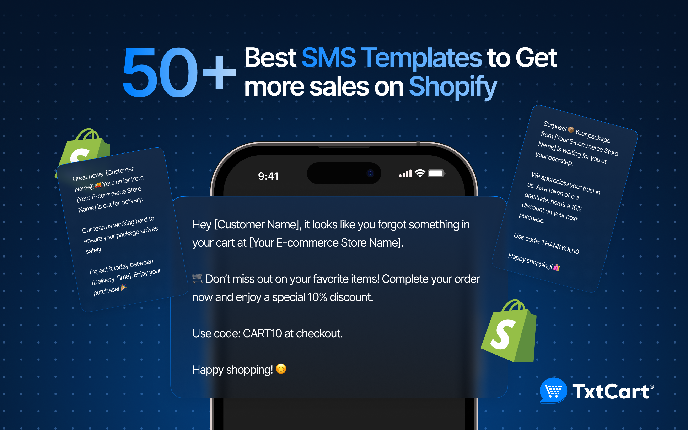 50+ Best SMS Templates to Get more sales on Shopify