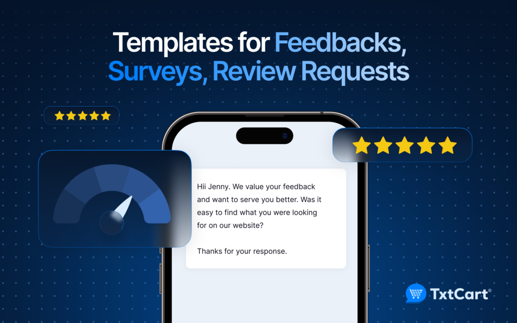 SMS Templates for Feedbacks, Surveys, Review Requests