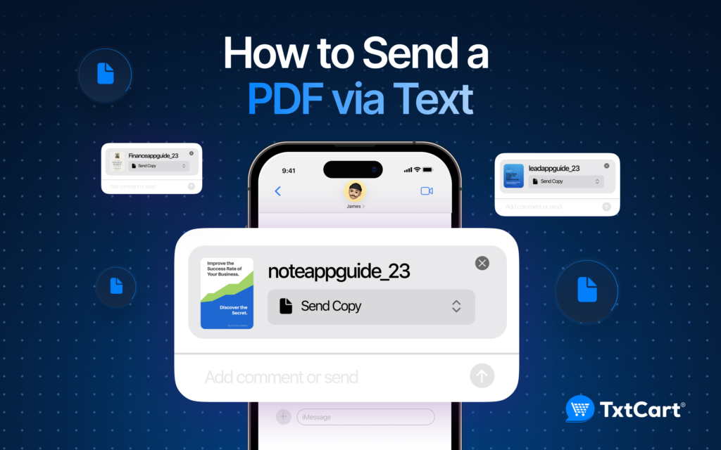 How to Send a  PDF via Text using TxtCart