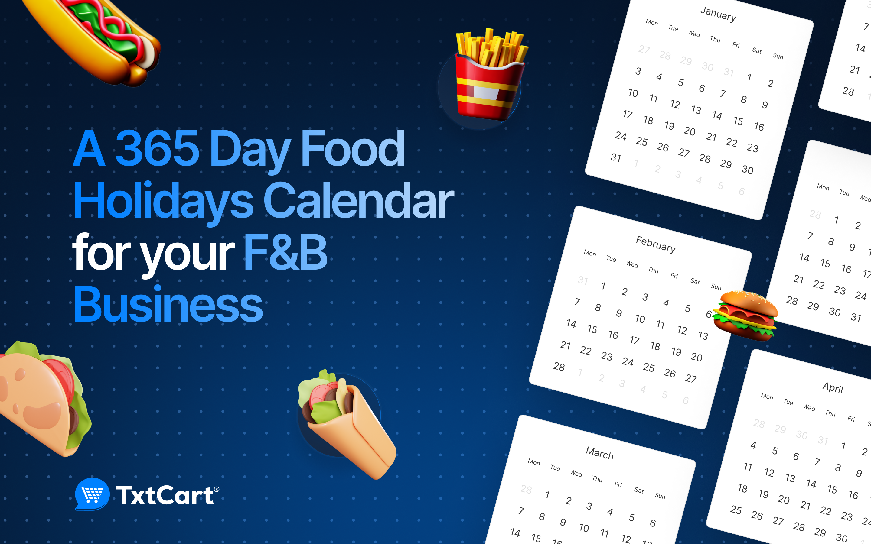 A 365 Day Food Holidays Calendar for your F&B Business