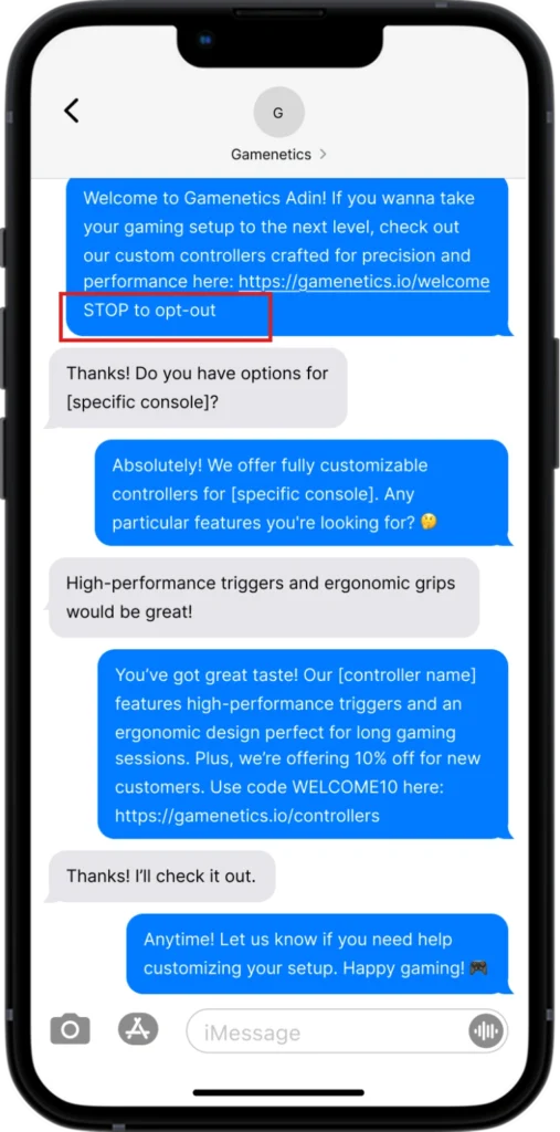 gamenetics sms