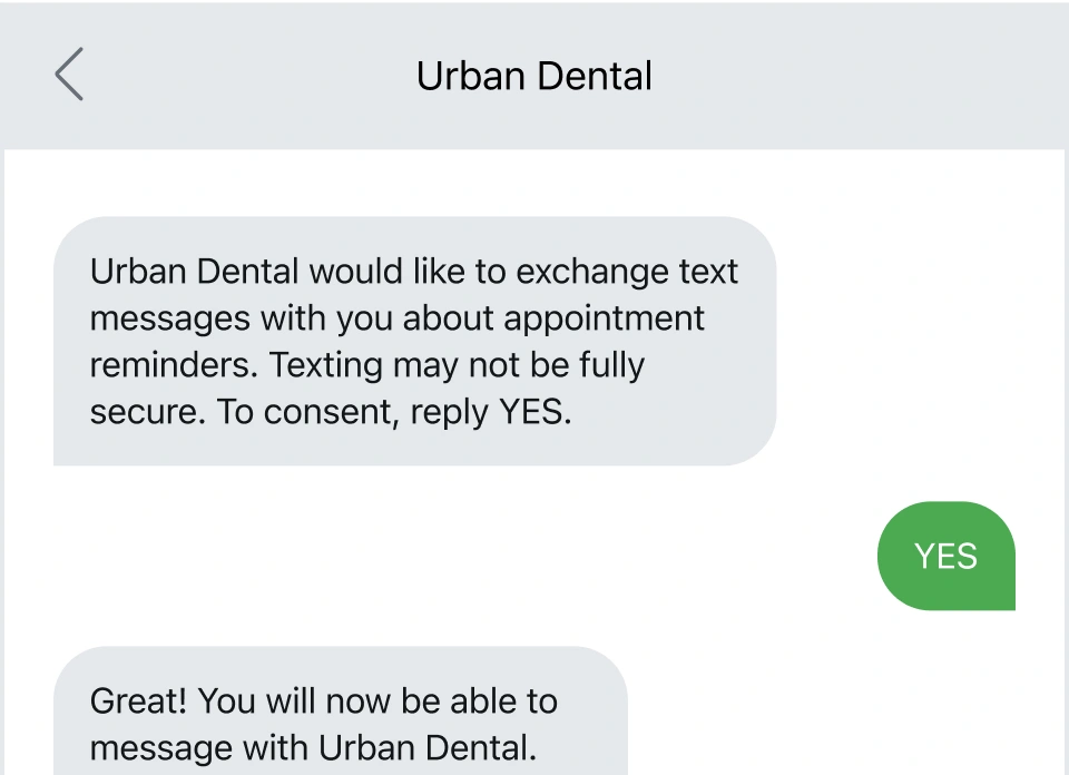 urban dental sms