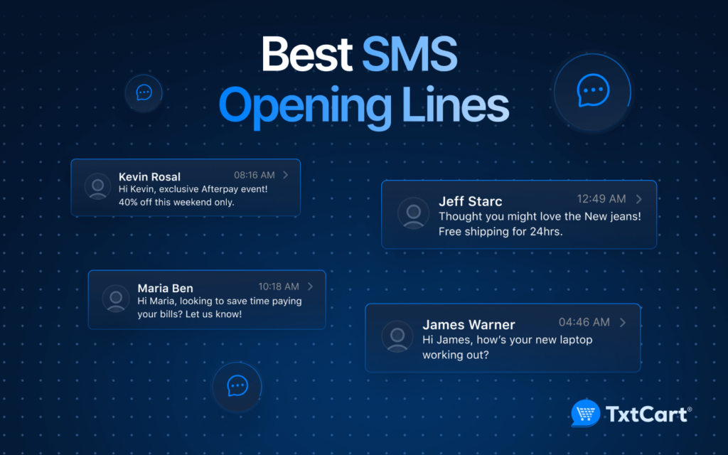 best sms opening lines to increase open rates