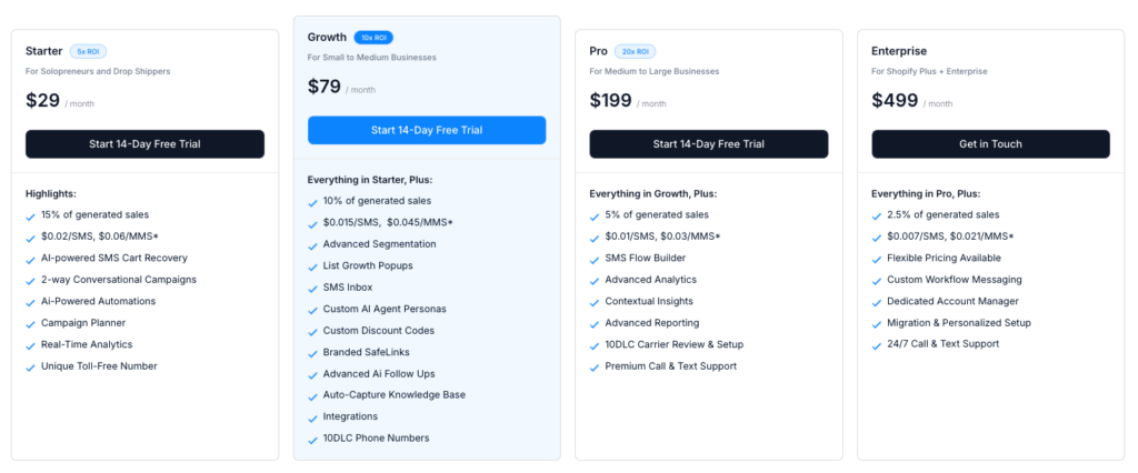 txtcart pricing