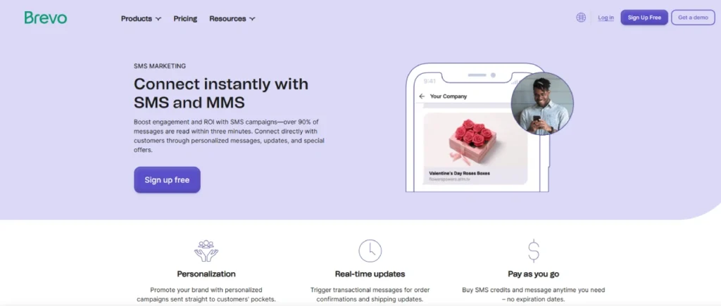 brevo homepage