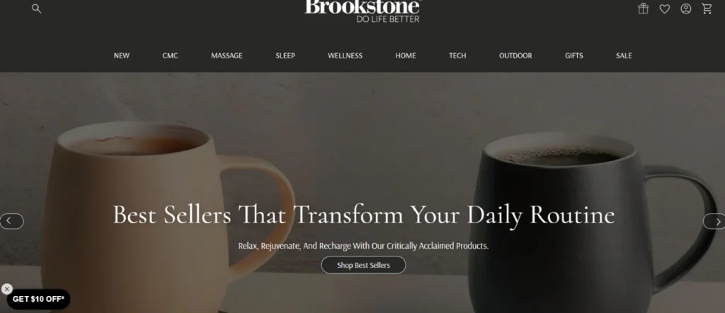 brookstone homepage