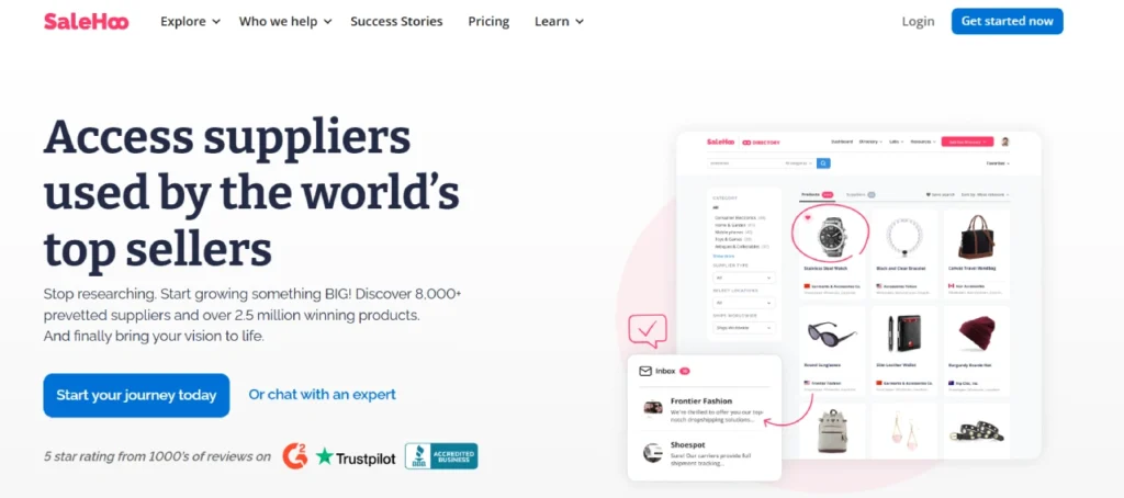 salehoo homepage