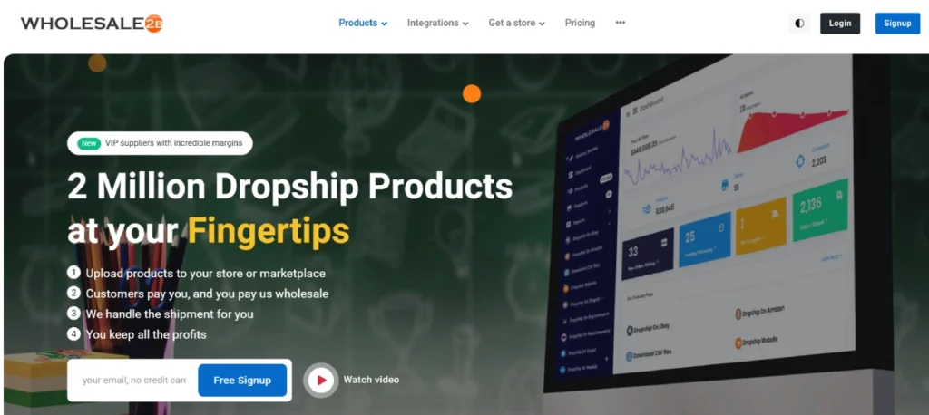 wholesale2b homepage